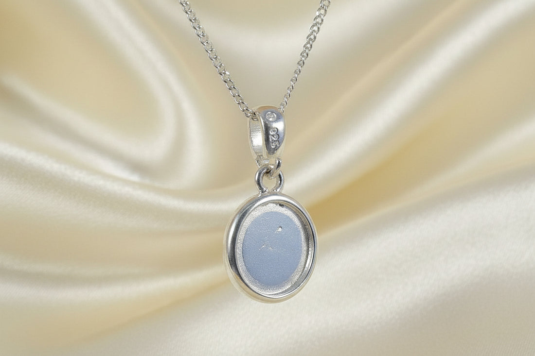 10mm silver double sided pendant mount