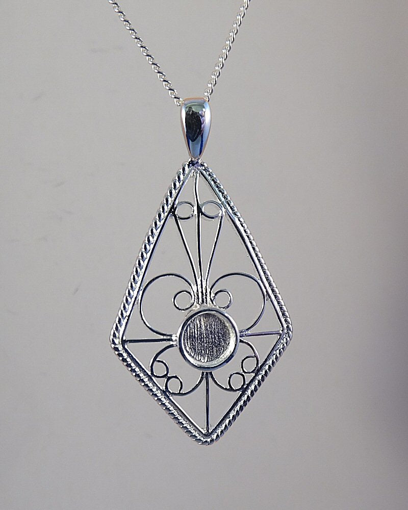 filigree pendant for cabochon