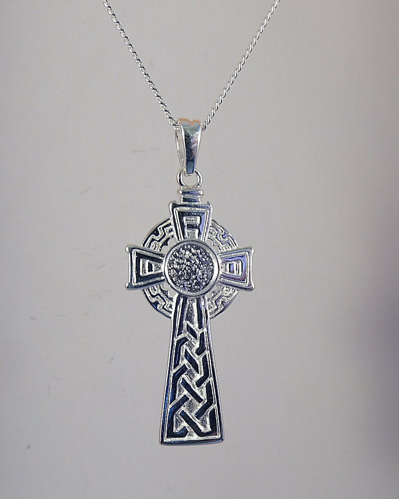 Silver Celtic Cross To Fit A 6mm Cabochon