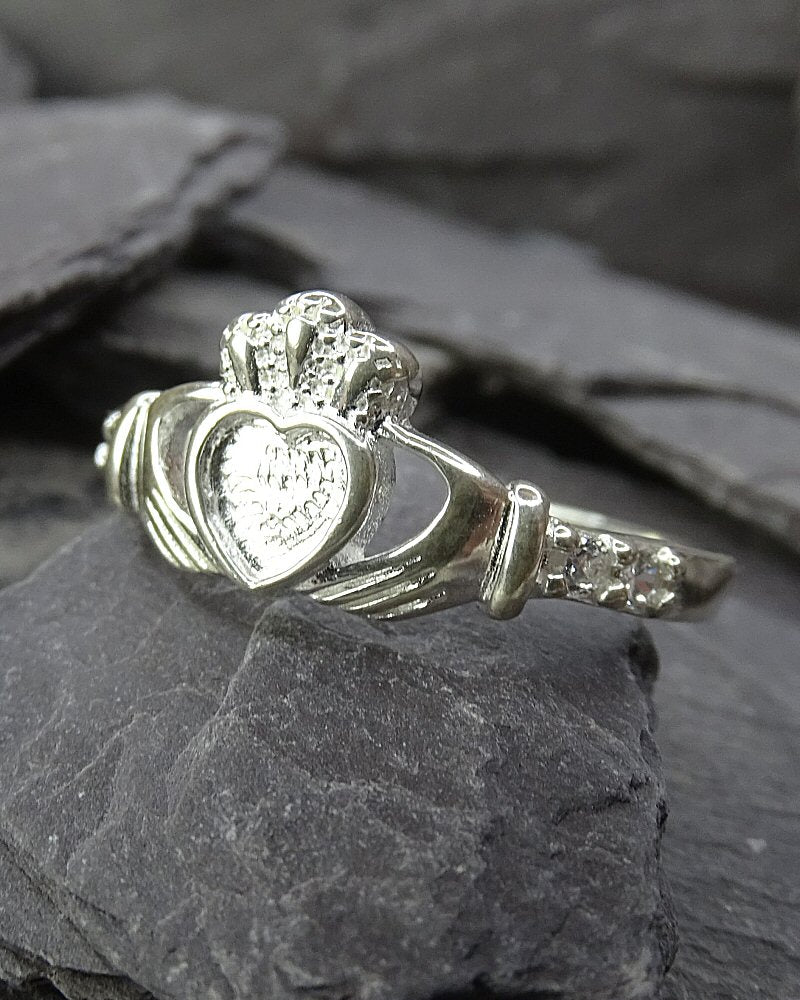 Silver 925 Claddagh Ring Suitable For Resin