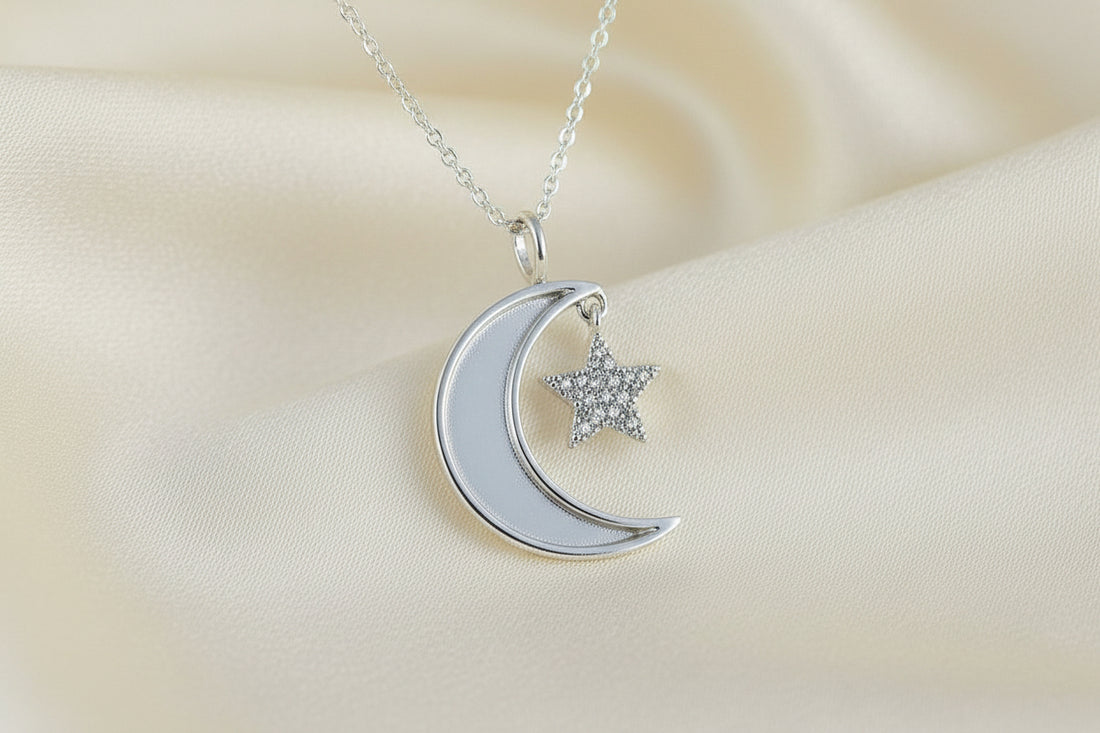 unset moon pendant suitable for resin