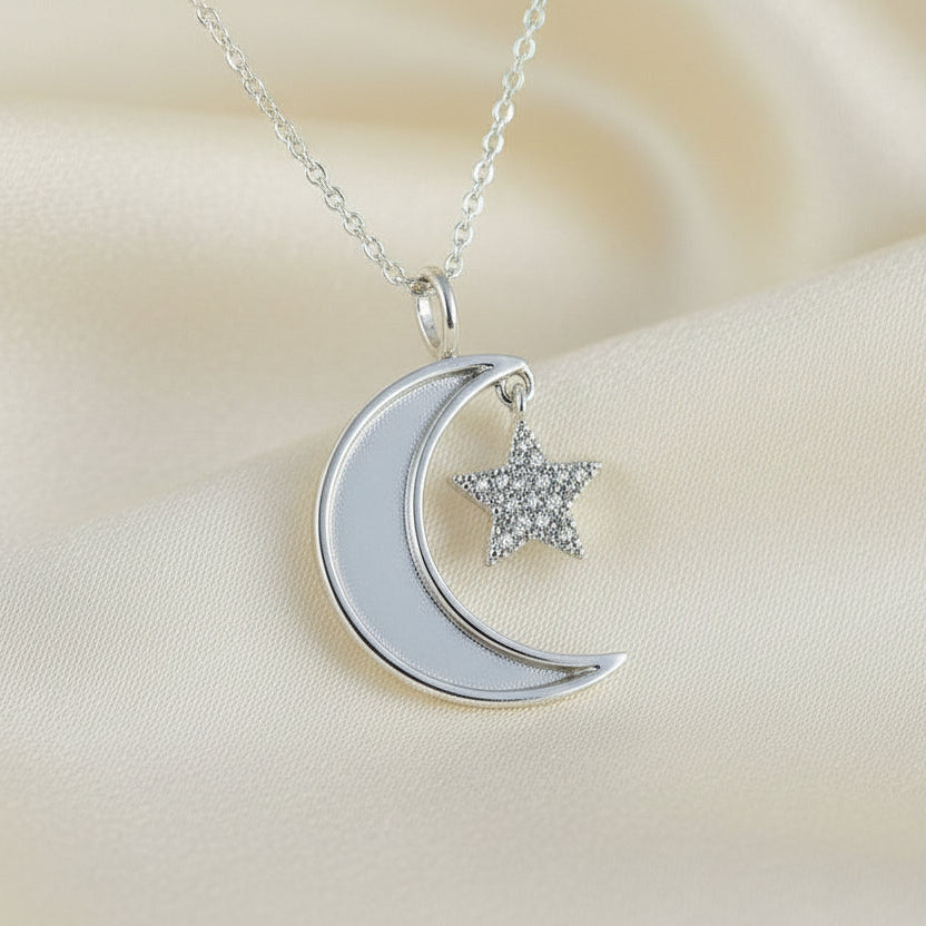 unset moon pendant suitable for resin