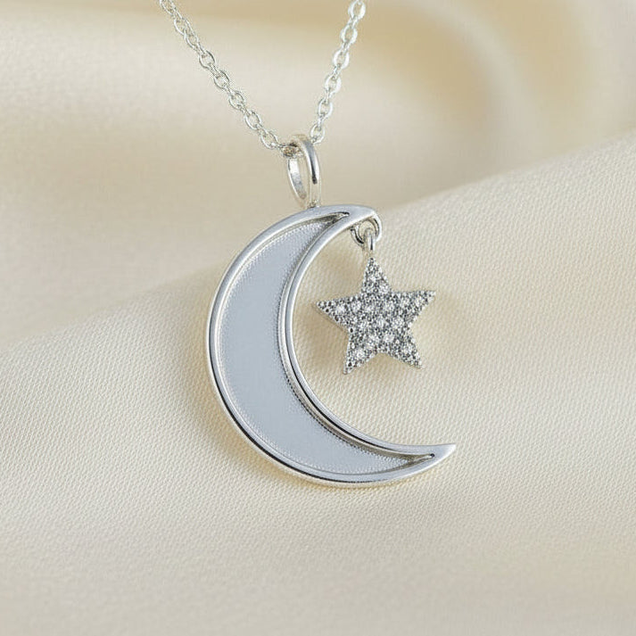 unset moon pendant suitable for resin