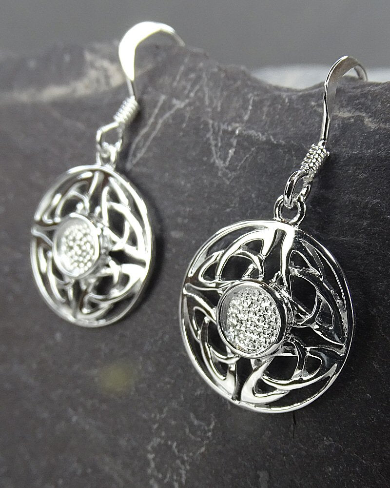 5mm Celtic Eardrop Ready To Set 5mm Cabochon