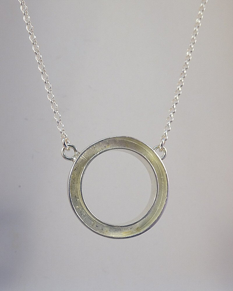 Silver Circle Of Life Pendant Blank Suitable For Use With Resin
