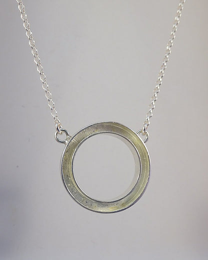 Silver Circle Of Life Pendant Blank Suitable For Use With Resin