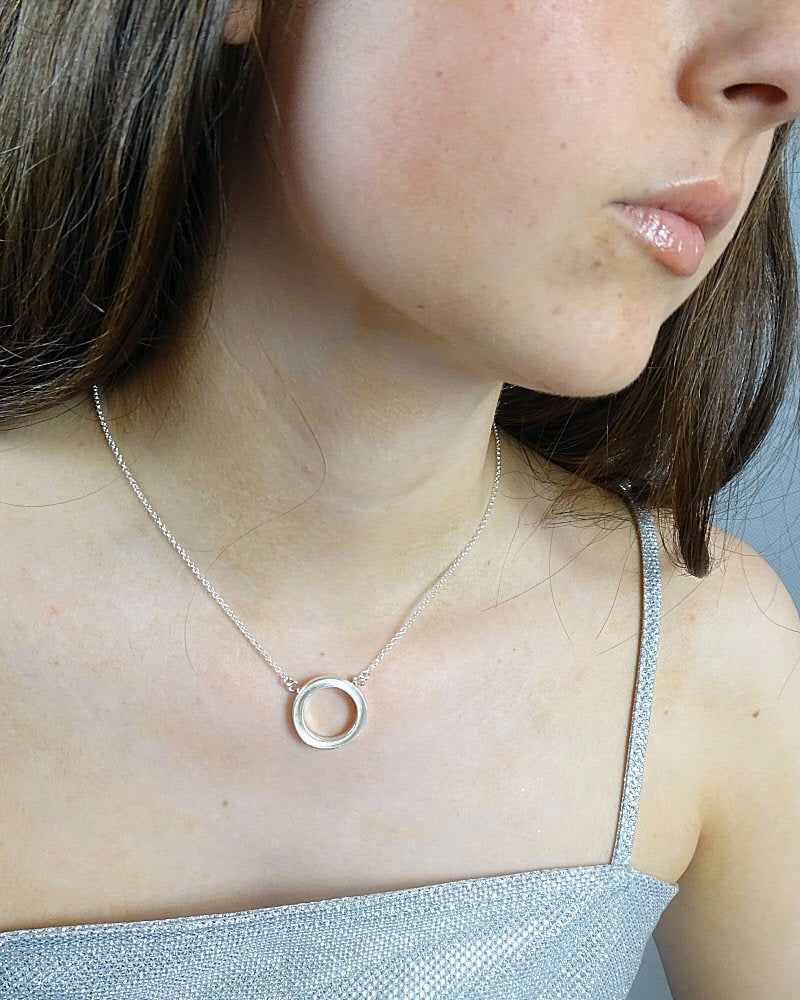 Silver Circle Of Life Pendant Blank Suitable For Use With Resin