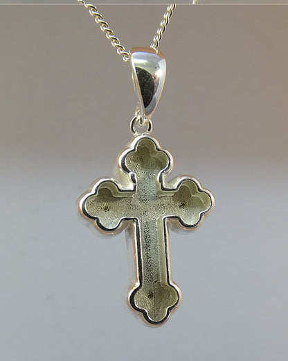 Silver Cross Blank With  Solid back Setting Area