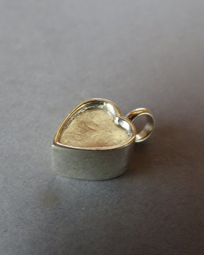 Solid Silver Self Fill Ashes Pendant with Heart Top