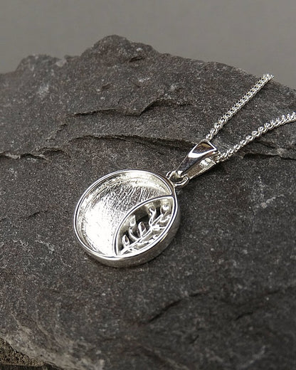 Solid Silver Pendant Suitable   for Use With Resin