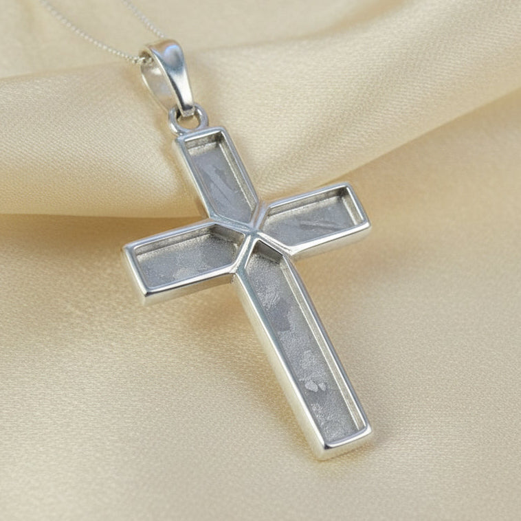 gents silver cross for resin memorial