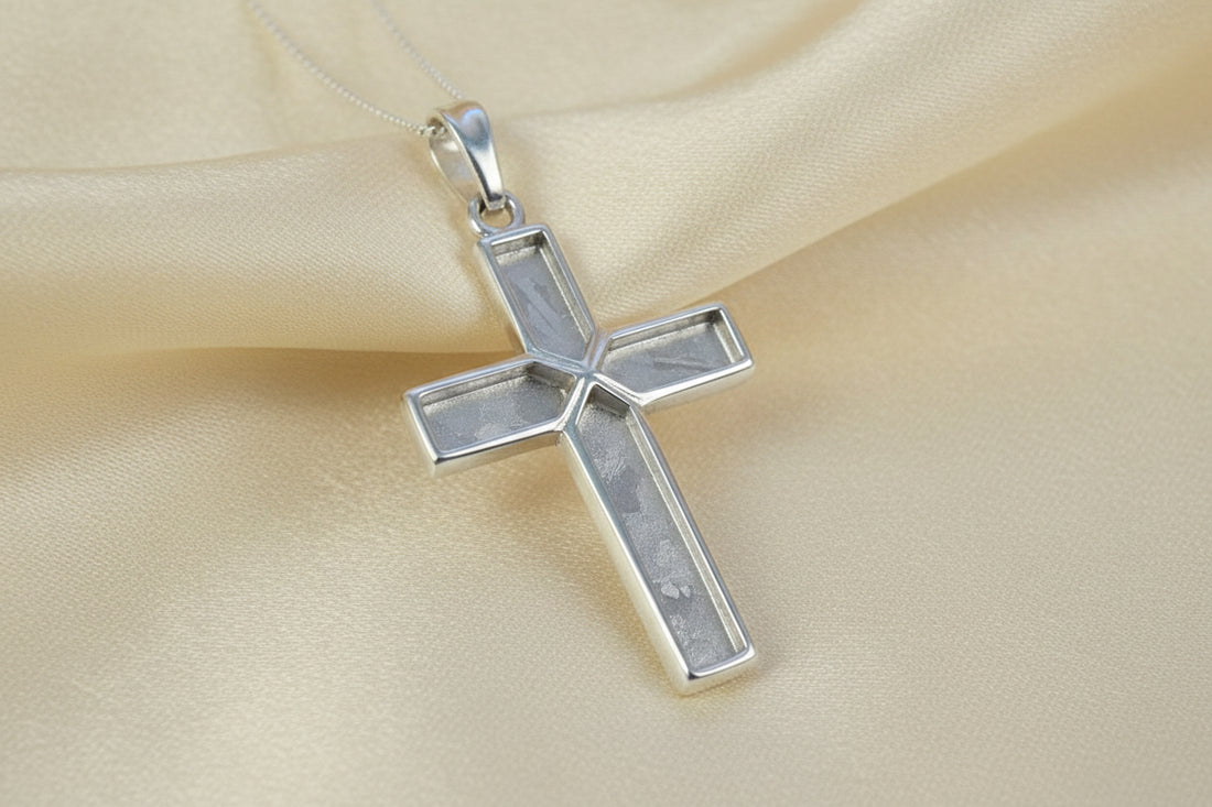gents silver cross for resin memorial