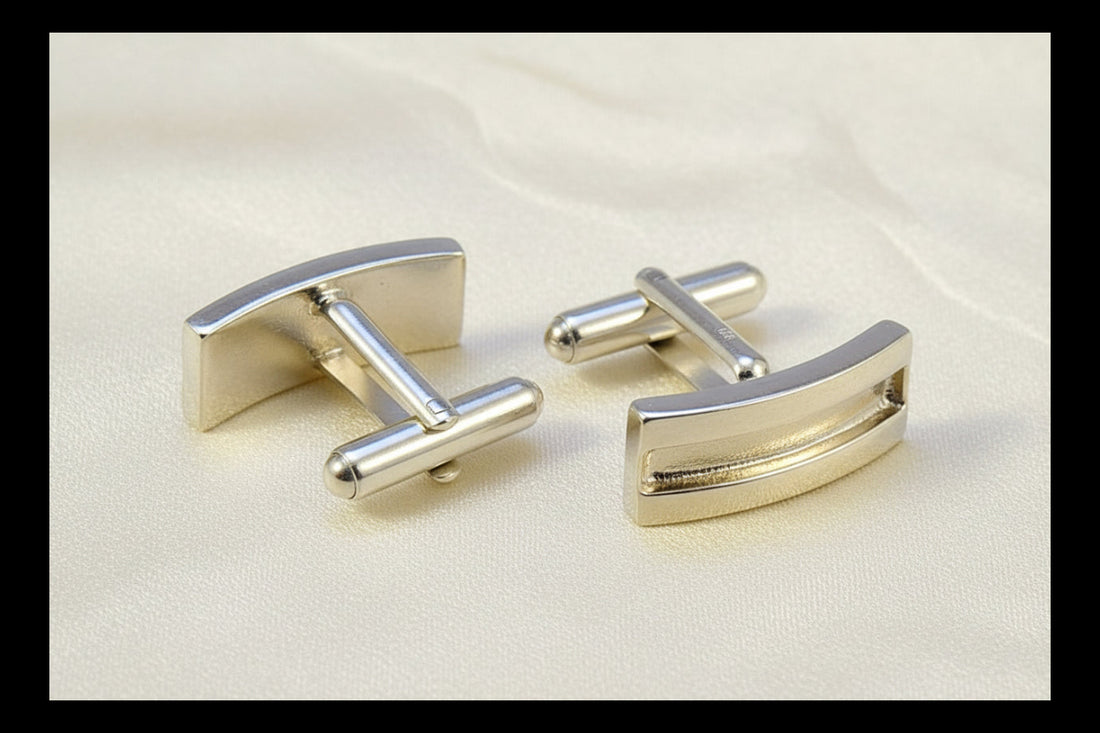 Solid Silver Cufflinks Perfect For Resin