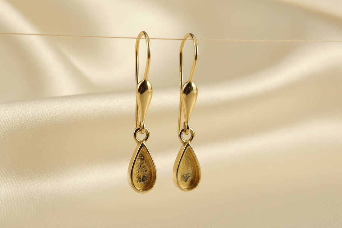 Gold Tear Drop earrings