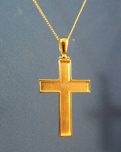 Solid Gold Open Cross Perfect For Resin Work