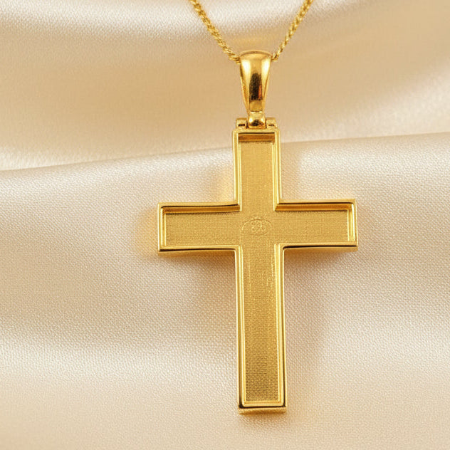 Solid Gold Open Cross Perfect For Resin Work
