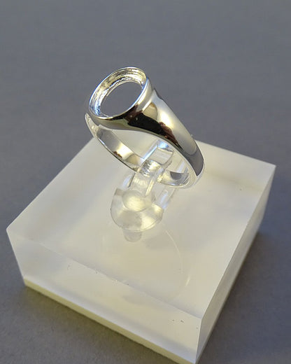 Ladies Unset Seal Ring For Setting 8x6 Stone