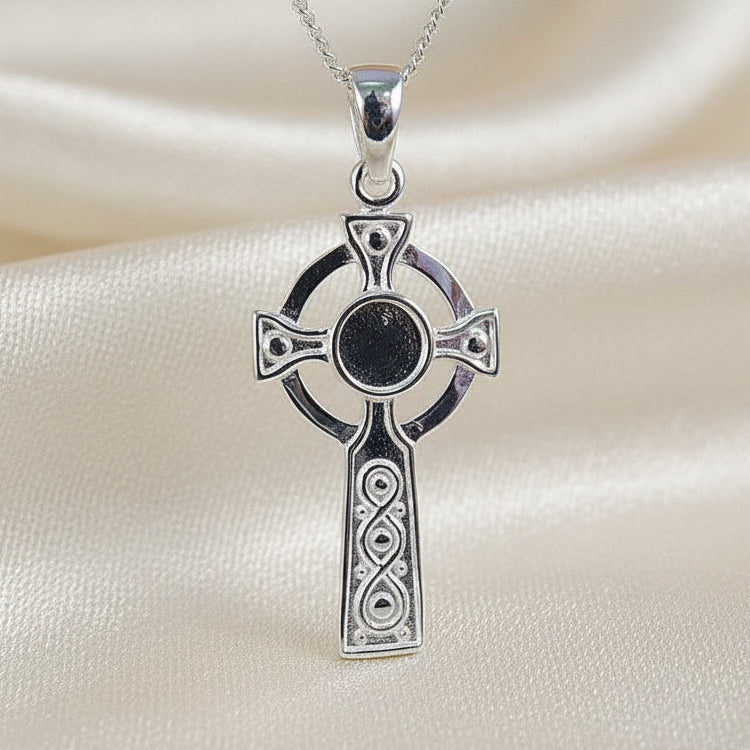 silver celtic cross blank