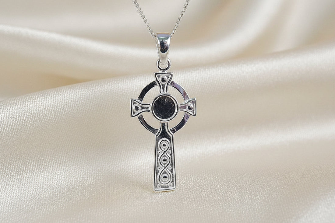 silver celtic cross blank