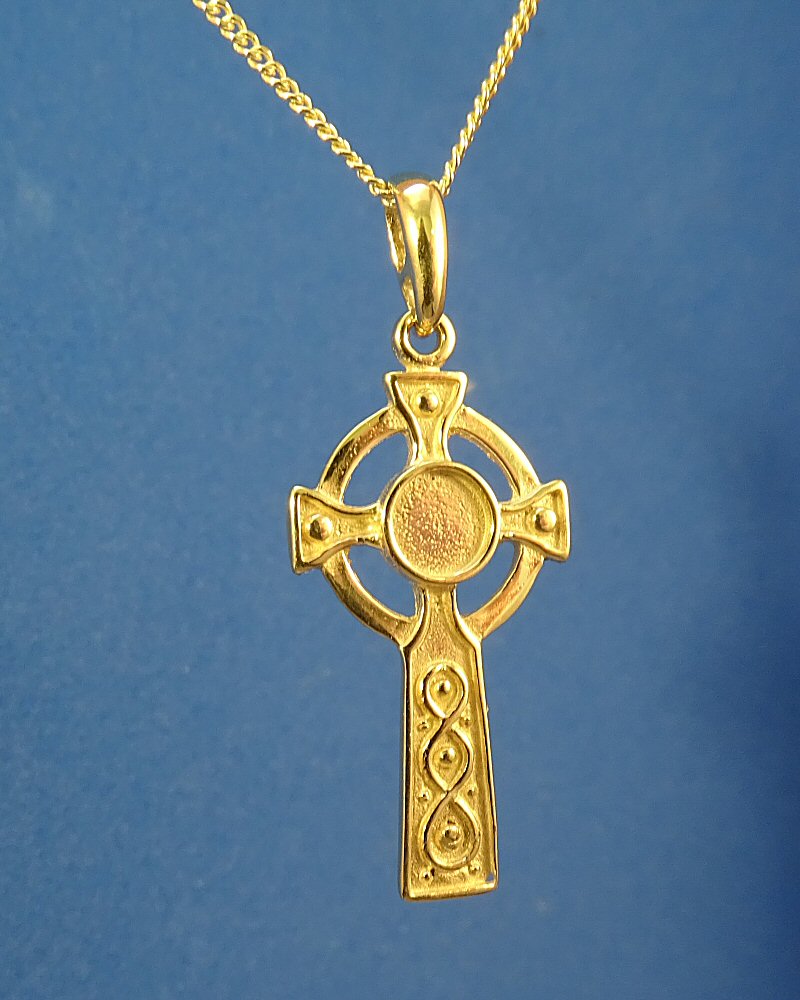 Gold Cross To Fit 5mm Cabochon Or Resin