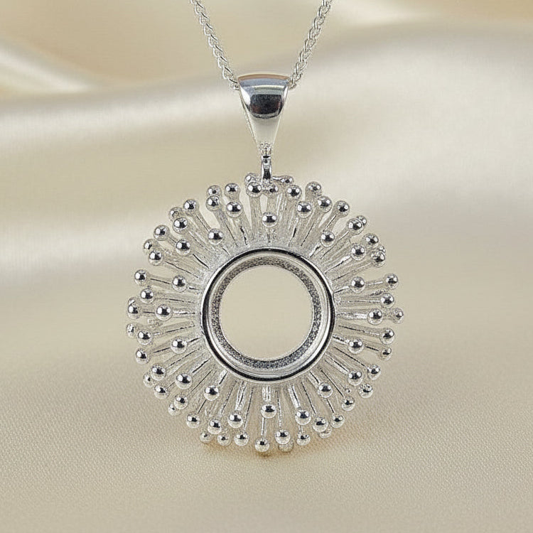 Stunning Silver Pendant To Fit 10mm Cabochon