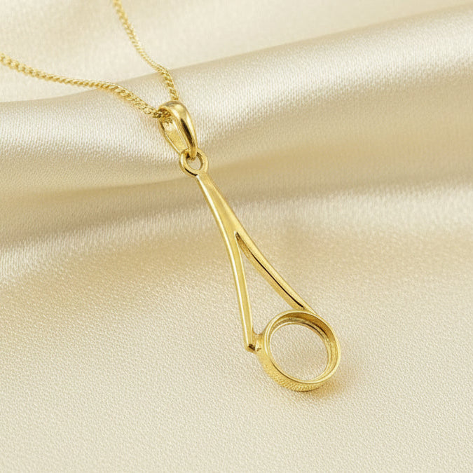 Solid Gold Pendant To Fit 8mm