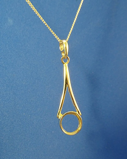Solid Gold Pendant To Fit 8mm