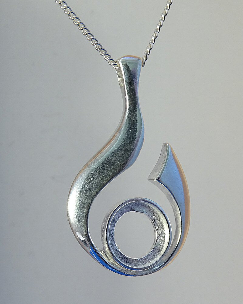 Silver Pendant Bezel To Fit 10mm Cabochon