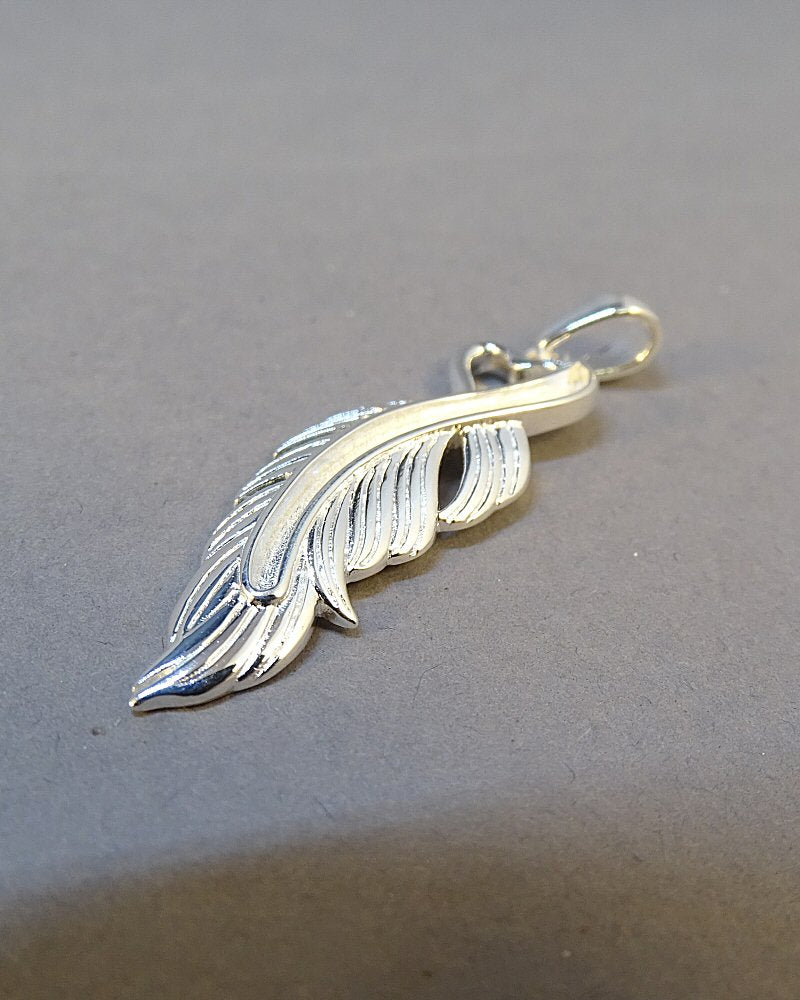 Solid Silver Feather Pendant Can be Used With Resin