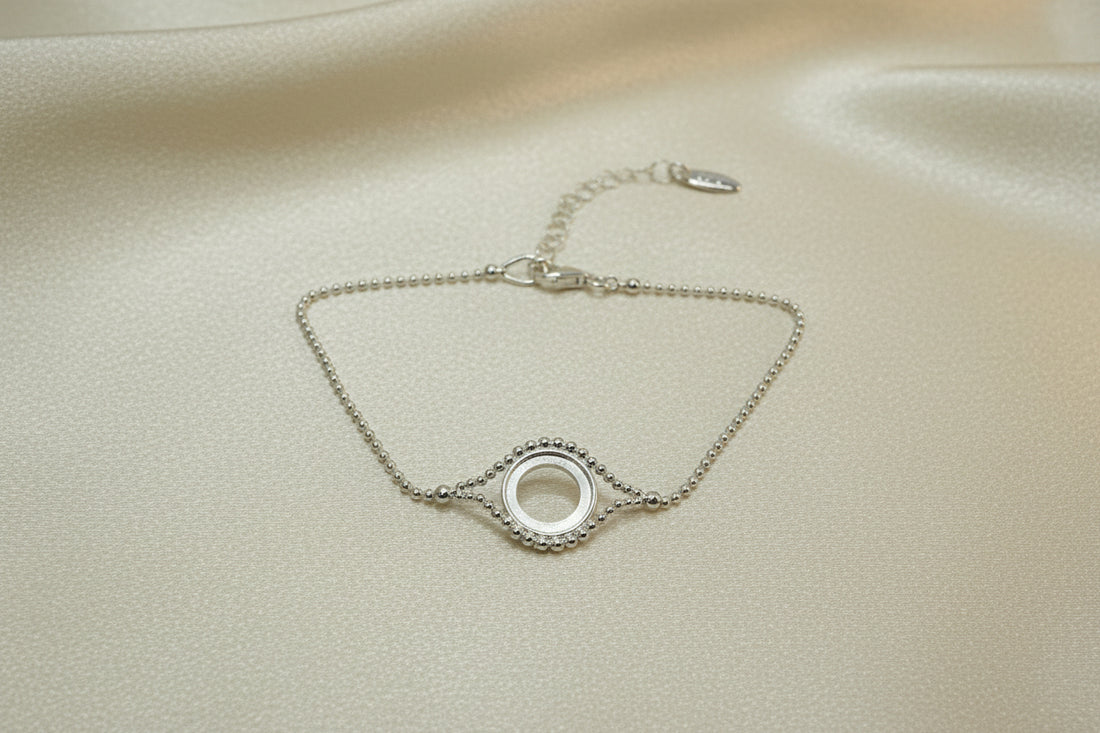 Silver Chain Bracelet Ready To Fit 10mm cabochon