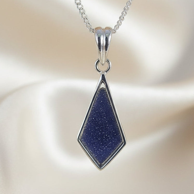 kite shape silver pendant blank