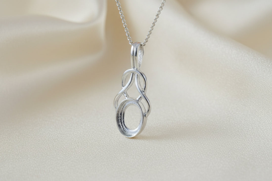 Celtic Pendant Mount Without Stone For 8x6