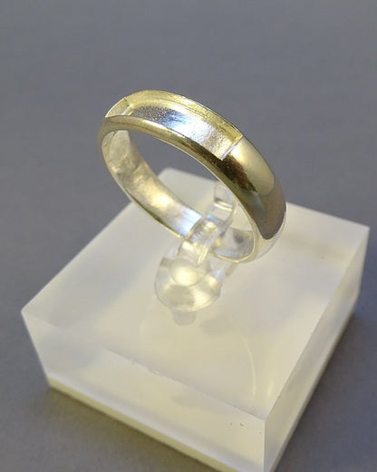 Gents Silver Ring With Channel For Resin Or Stones