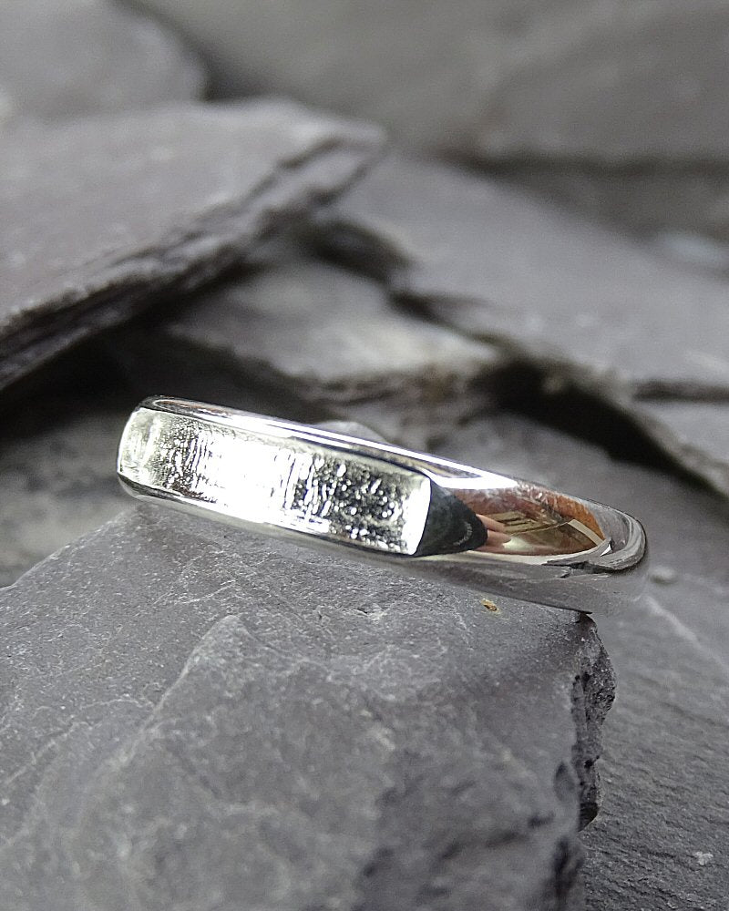 Ladies Silver Channel Ring For Resin Or Your Own Stones