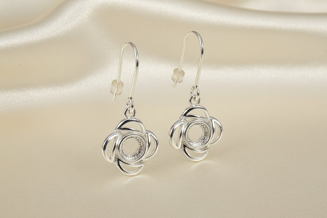 Earring Mounts To Fit 5mm Cabochon