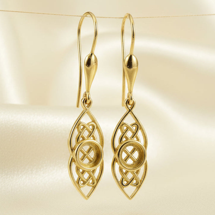 Gold Celtic Drops To Fit 5mm