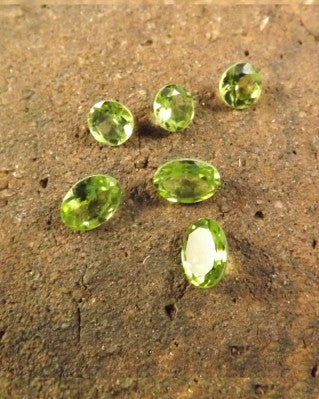 Peridot Facetted Cabochons