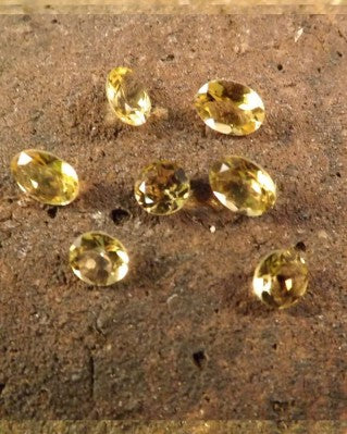 Citrine Facetted Cabochons