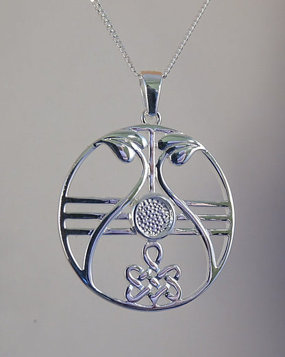 Silver Celtic Pendant To Fit A 6mm Cabochon