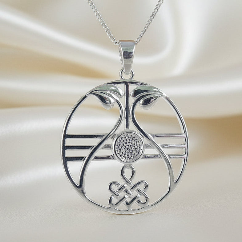 Silver Celtic Pendant To Fit A 6mm Cabochon