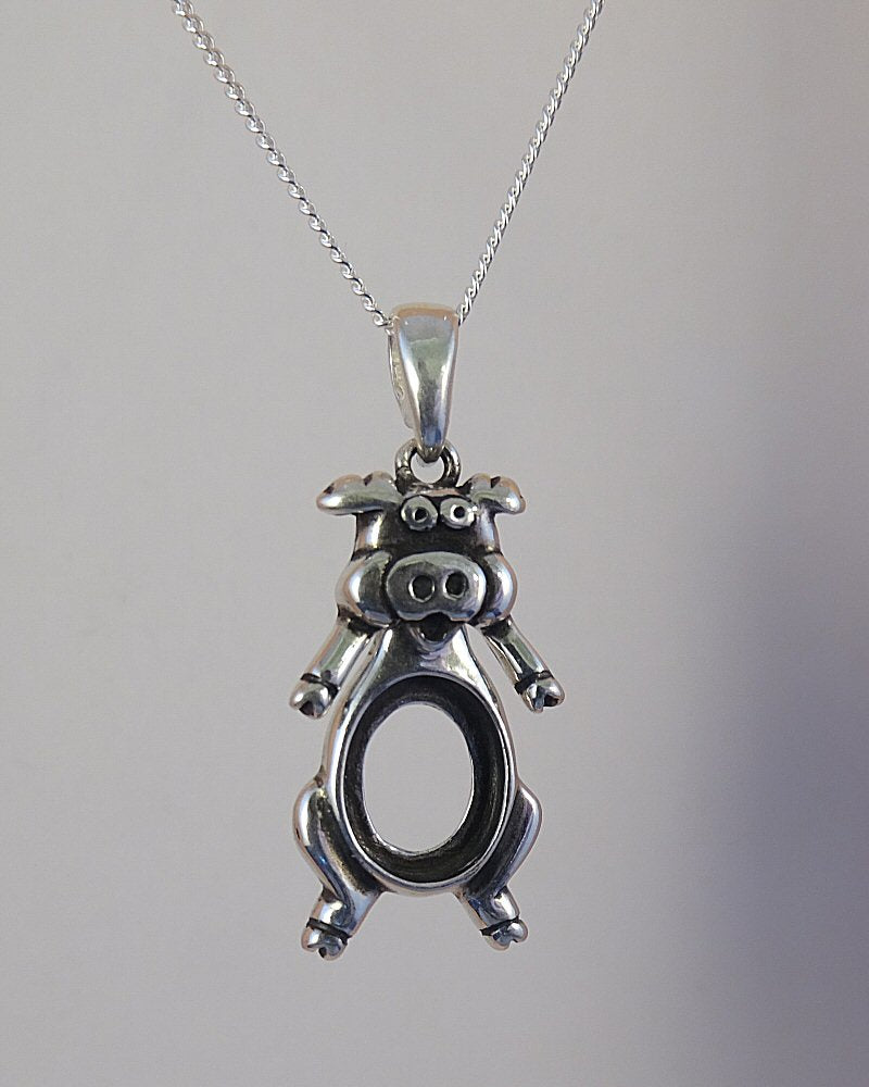 Swinging Pig Pendant