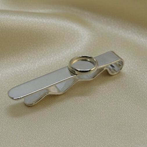 Tie Slide Setting With Bezel Cup For Resin or Cabochon