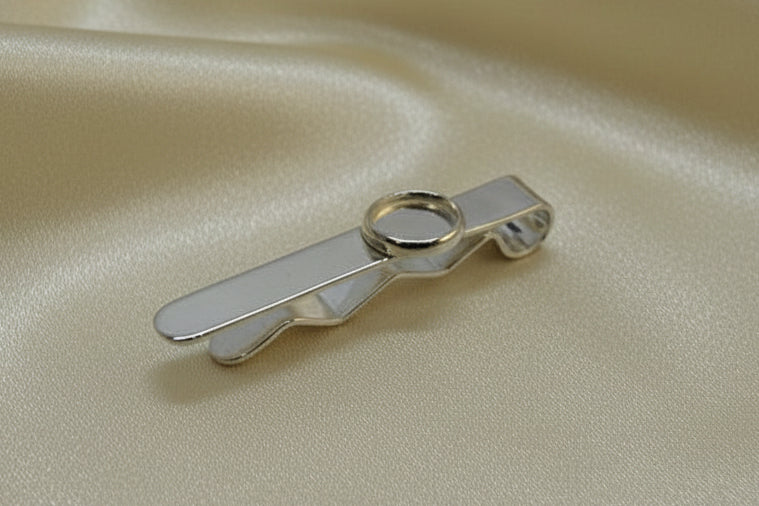Tie Slide Setting With Bezel Cup For Resin or Cabochon