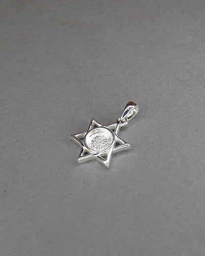 Solid Silver Six Pointed Star Suitable for Cabochon Or Resin