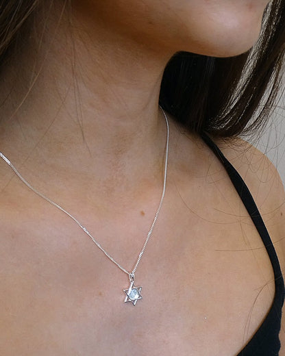 Solid Silver Six Pointed Star Suitable for Cabochon Or Resin