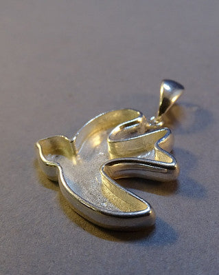 Solid Silver Bird Pendant Suitable For Resin