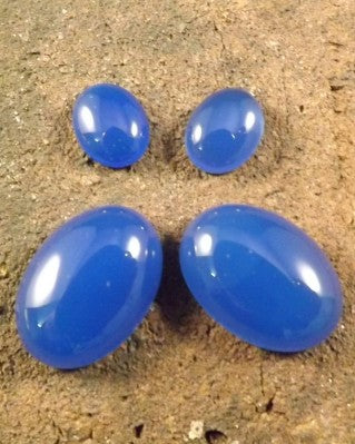 Blue Agate Cabochons