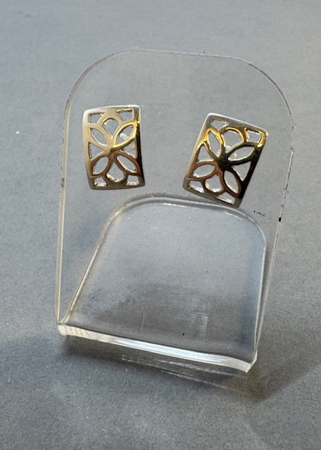 CELTIC STYLE SILVER STUD EARRINGS