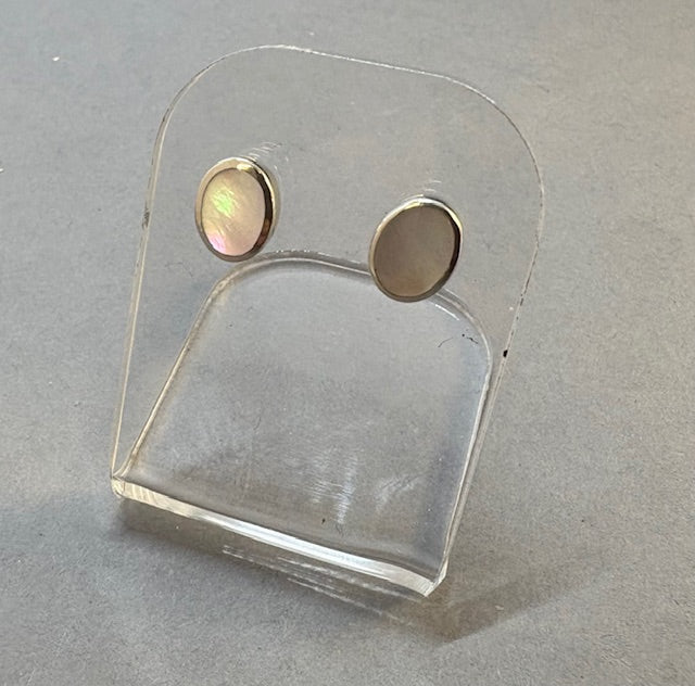 OVAL STUDS WITH M. O . P