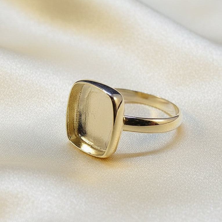 12x10 Square Ring Mount For Stones or Resin